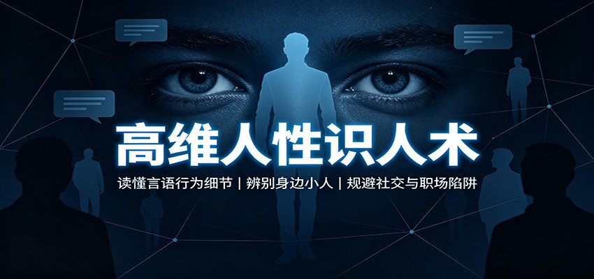 高维人性识人术：读懂言语行为细节，辨别身边小人，规避社交与职场陷阱-千寻创业网