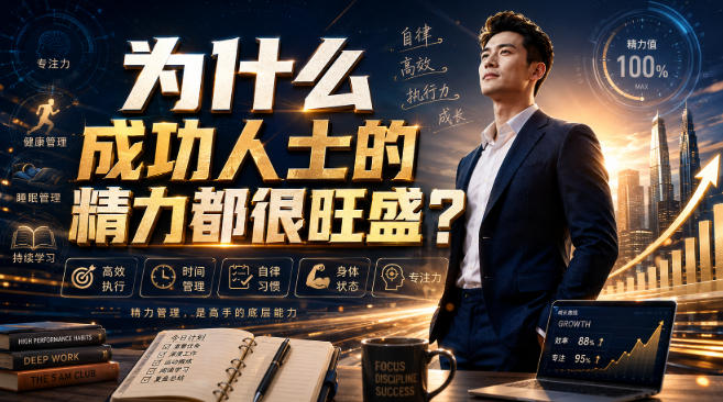 付费文章：为什么成功人士的精力都很旺盛？-千寻创业网