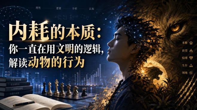 付费文章：内耗的本质：你一直在用文明的逻辑，解读动物的行为-千寻创业网