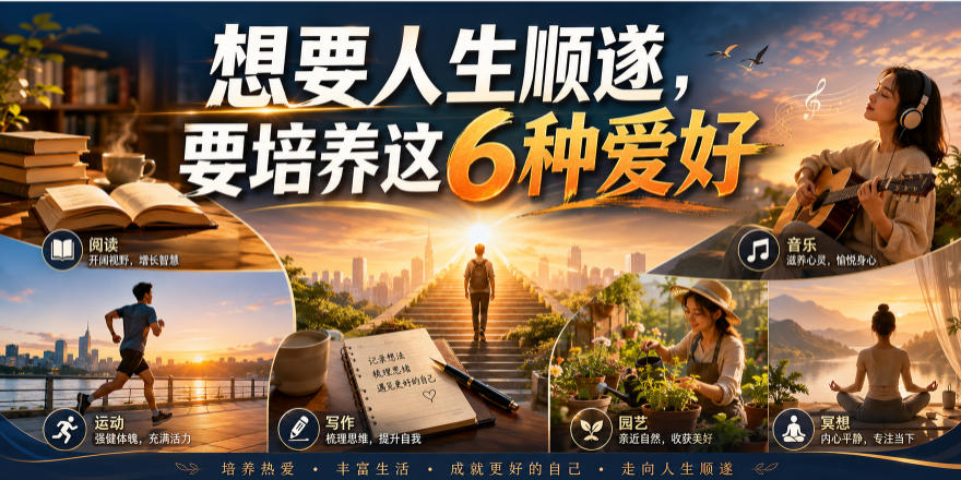 公众号付费文章：想要人生顺遂，要培养这6种爱好-千寻创业网