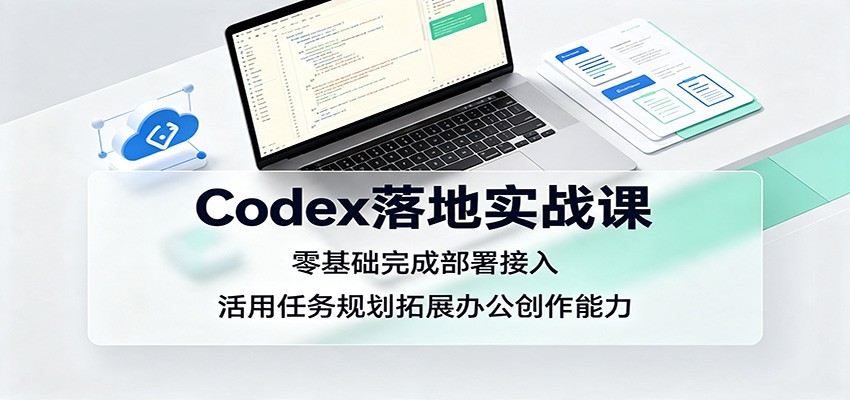Codex落地实战课：零基础完成部署接入，活用任务规划拓展办公创作能力-千寻创业网
