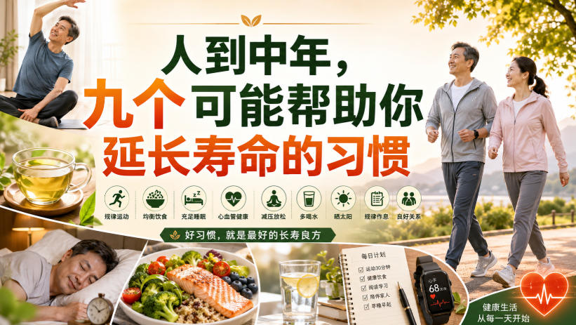 付费文章：人到中年，九个可能帮助你延长寿命的习惯-千寻创业网