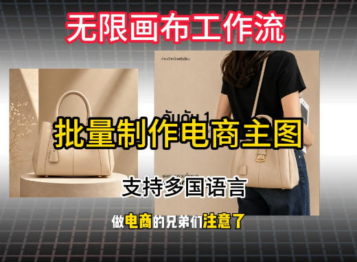 无限画布工作流搭建教程，一键电商主图批量制作，批量下载，支持多国语言-千寻创业网
