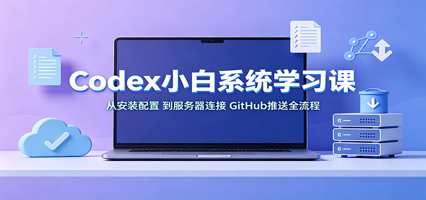 Codex小白系统学习课：小从安装配置，到服务器连接、GitHub推送全流程-千寻创业网